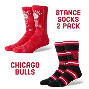2 Pack Stance NBA Chicago Bulls Crew Socks